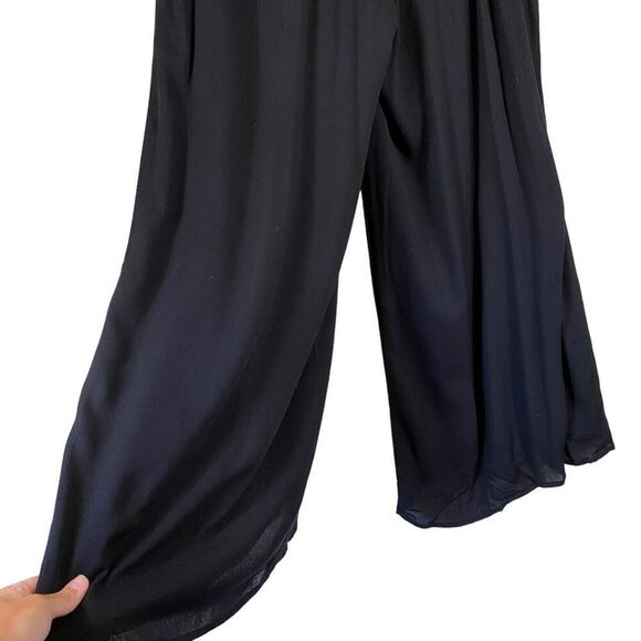 Hummingbird Wide Leg Split Thigh Palazzo Pants - Picture 7 of 11